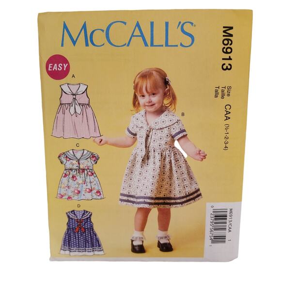 McCall's | Office | Mccalls Easy Sewing Pattern Toddlers Dresses And ...